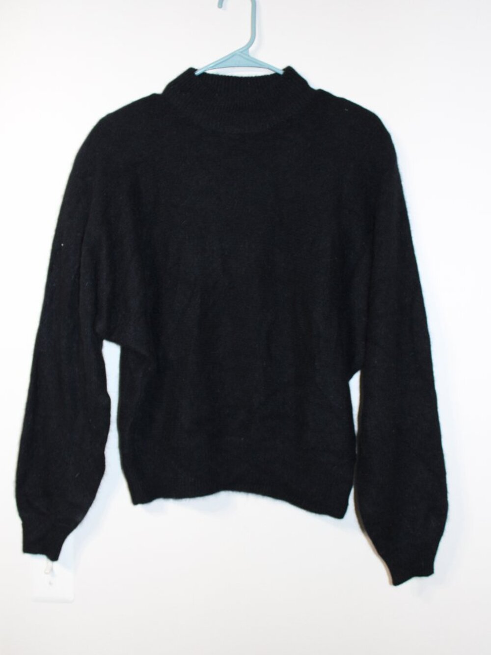 Rafaella Mock Neck Pullover Long Sleeve Sweater with Padded Shoulders